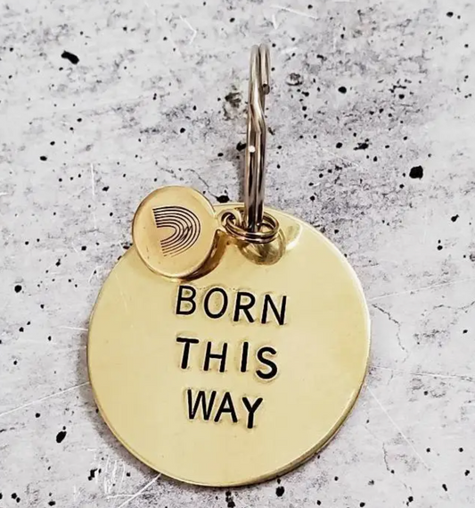 Brass keychains with fun sayings