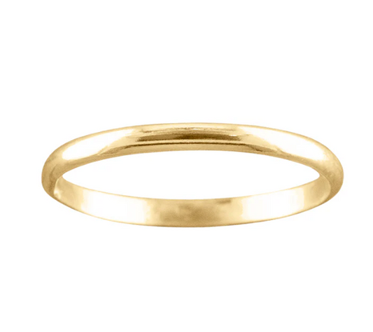 Classic 2mm Stacking Rings - Gold-Filled and Sterling Silver